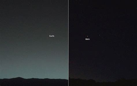 Earth from Mars, and Mars from Earth (Credit: Antonio Paris) : r/spaceporn