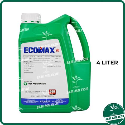 Ecomax Liter Herbicide Glyphosate Weed Grass Killer Grasskiller