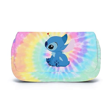 Lilo And Stitch Theme Cartoon Pencil Case School Student Stationery