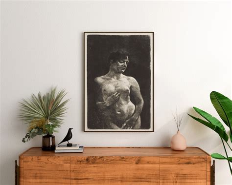 Vintage Nude Art Print Antique Erotic Fine Art Print A Etsy Australia