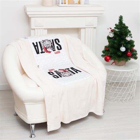 Подушка-плед Этель Happy Santa, подушка 40*40±3 см, плед 100*150 см 100 ...