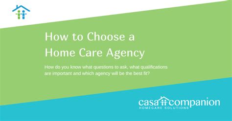 how to choose a home care agency