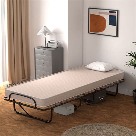 LiteBed™ Folding Bed with Memory Foam Mattress - Portable Twin Fold Up ...