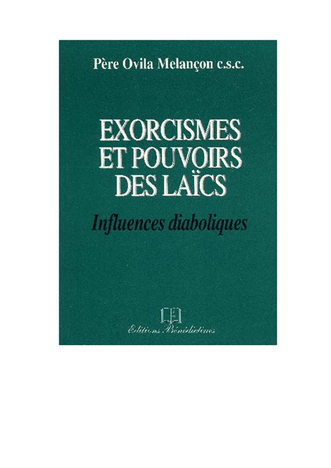 Exorcismes Et Pouvoirs Des La Cs Pdfcoffee