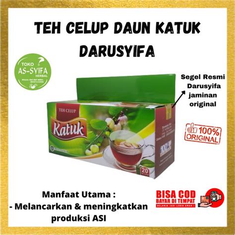 Jual Teh Celup Daun Katuk Darusyifa Pelancar Asi Teh Daun Katuk