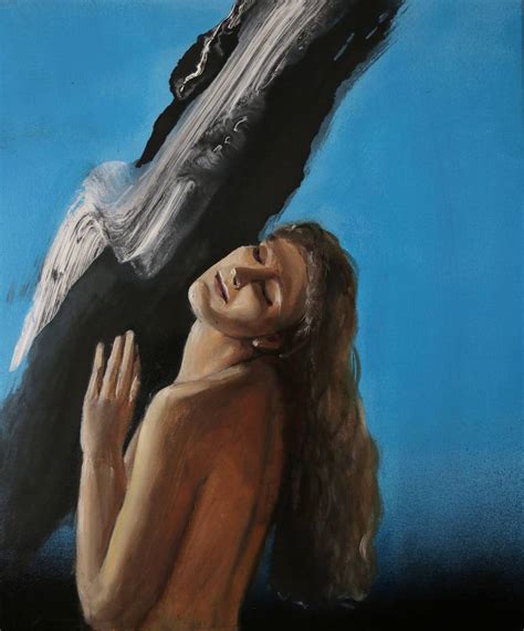 Song Oil Painting Woman Naked Girl Blue Painting By Anzhelika Klimina Saatchi Art