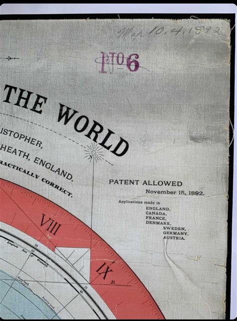 1892 Nuevo Mapa Estándar Del Mundo De Gleason Etsy España