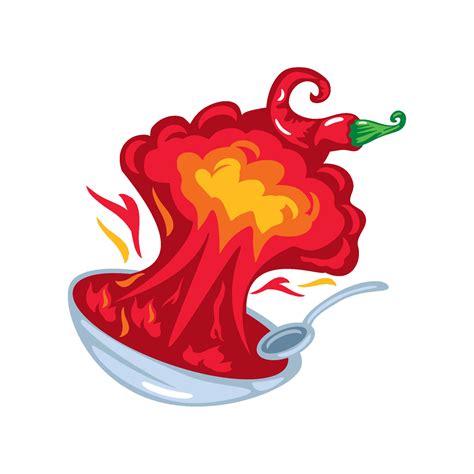 International Hot And Spicy Food Day Burning Illustration Vector Art At Vecteezy