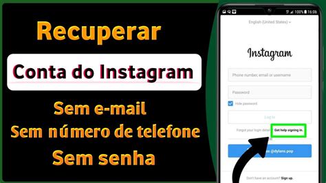 Como Recuperar Conta Do Instagram Sem Senha E N Mero De E Mail