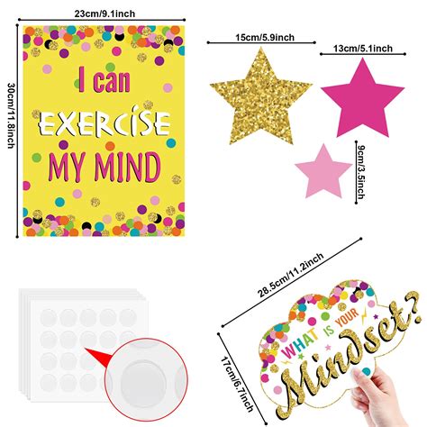 Growth Mindset Posters Set Bulletin Board Display Decorations Positive