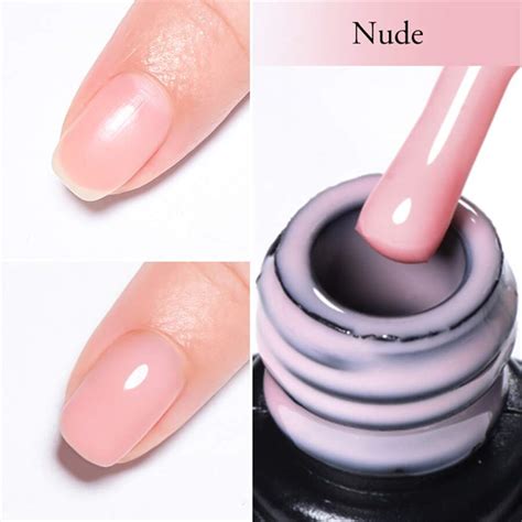 Ml Pink Rubber Base Gel Nail Polish Pink Nude Color Semi Permant Soak