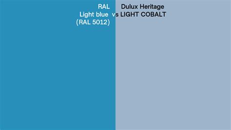 Ral Light Blue Ral Vs Dulux Heritage Light Cobalt Side By Side