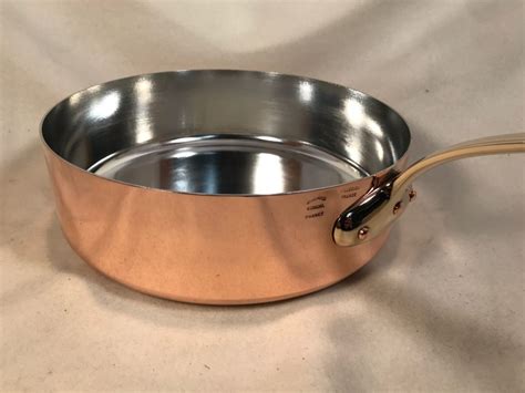 French Inch Tin Lined Copper Saute Pan Rocky Mountain Retinning