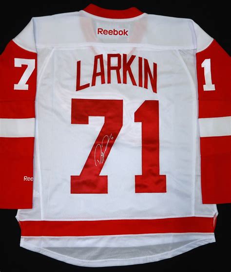 Dylan Larkin Autographed Detroit Red Wings Road Jersey - Detroit City ...