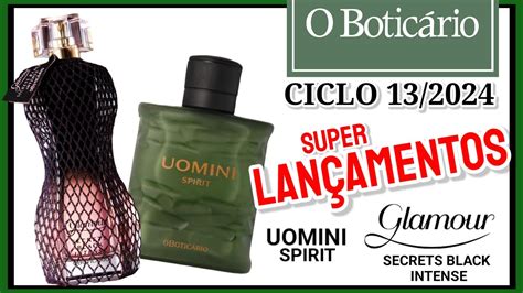 BOTICÁRIO CICLO 13 2024 Super Lançamentos GLAMOUR SECRETS BLACK INTENSE