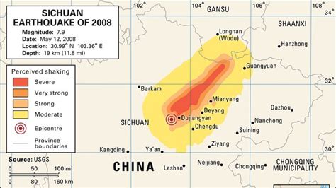 Terremoto de Sichuan de 2008 Descripción general daños y hechos