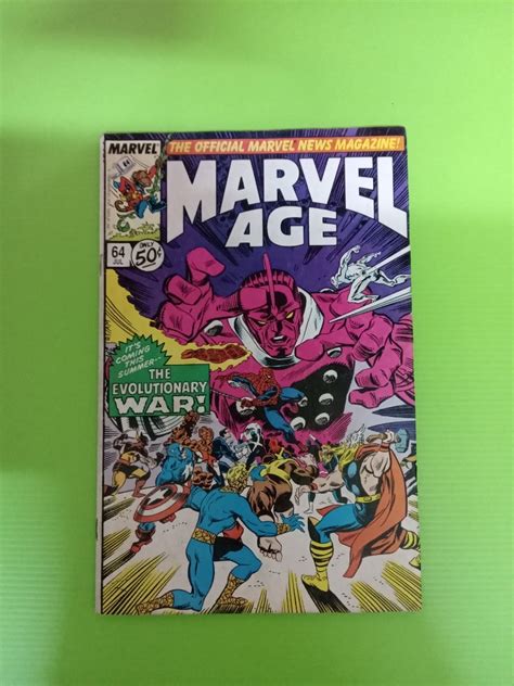 Marvel Age 64 Ron Frenz Al Milgrom Cover Art Marvel Copper Age