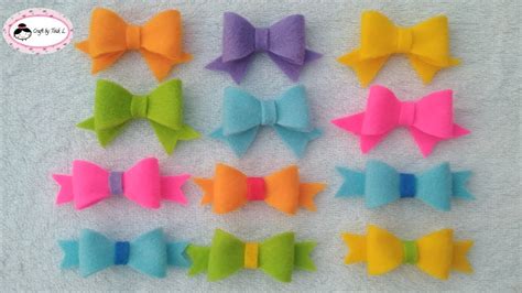 Cara Membuat Pita Dari Kain Flanel How To Make Felt Bow Youtube