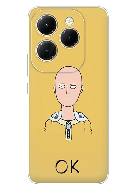 Infinix Hot чохол Ванпанчмен Людина одного удару One Punch Man Wanpanman OK Сайтама вектор арт