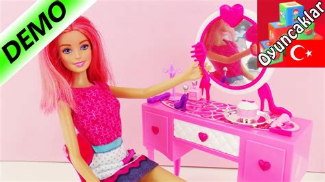 BARBIE MAKYAJ MASA Oyuncak Tanıtımı Türkçe Barbie Makyajı Yapımı