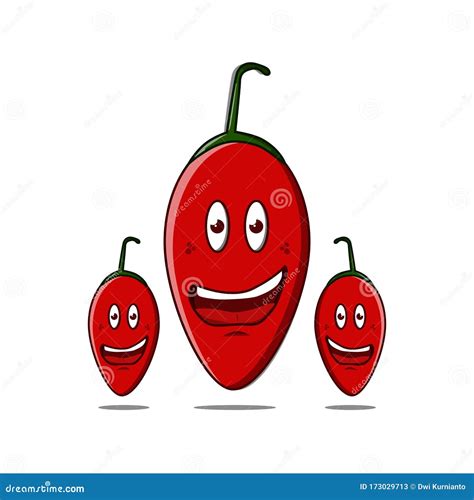 Illustration Of A Red Hot And Spicy Chilli Cartoon Stock Vector Illustration Of Culinary