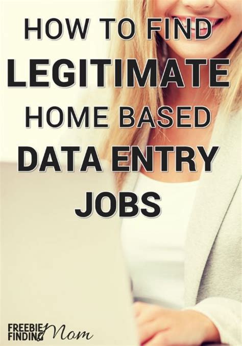 How To Find Legitimate Home Based Data Entry Jobs