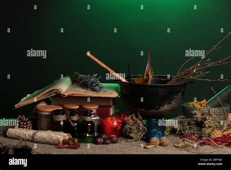 Scary halloween laboratory Stock Photo - Alamy