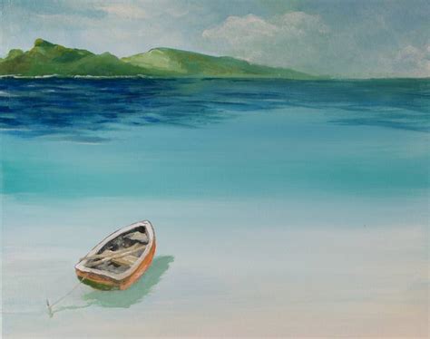 Row Boat Painting by Rami Levinson | Saatchi Art