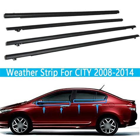 Honda Car Outside Window Moulding City Weatherstrip Seal Belt Plastic