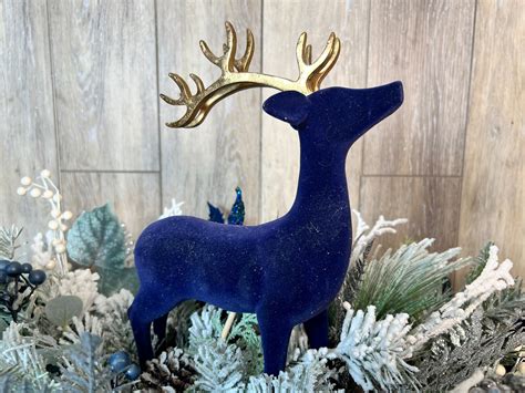 Reindeer Centerpiece For Table Reindeer Arrangement Reindeer Etsy