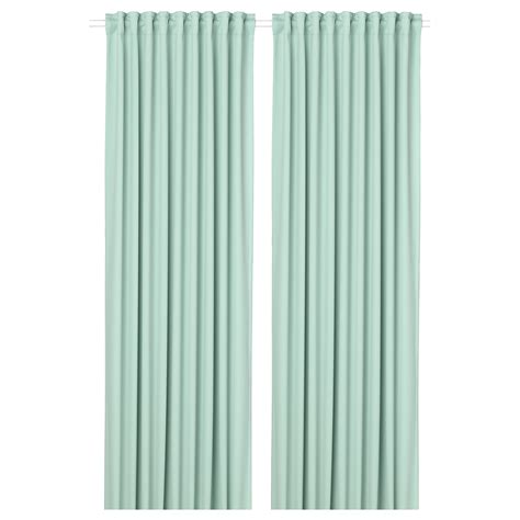 MAJGULL Rumsförmörkande gardiner, 1 par, ljusgrå, 145x250 cm - IKEA