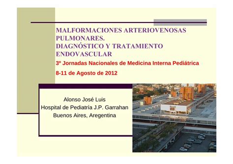 Pdf Malformaciones Arteriovenosas Pulmonares Malformaciones