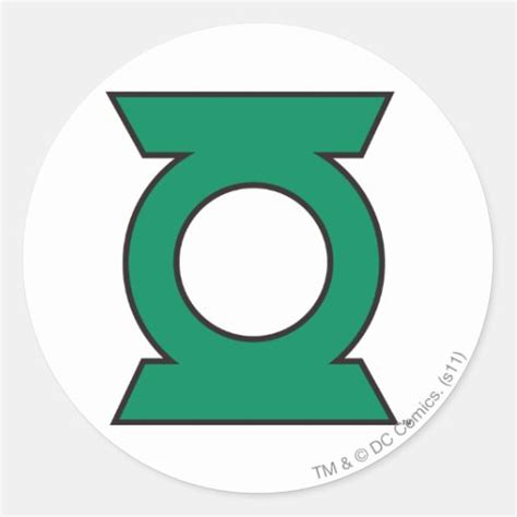 Green Lantern Logo 15 Classic Round Sticker | Zazzle