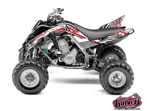 Yamaha 700 Raptor ATV Spirit Graphic Kit Red Kutvek Kit Graphik