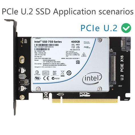 Cryo-PC Full Speed NVMe SSD PCIE PCI-Express 3.0 X16 to U.2 Adapter ...