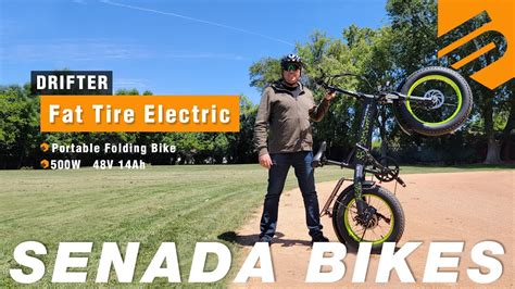 New E Bike Senada Drifter Fat Tire Folding Electric Bike W Youtube