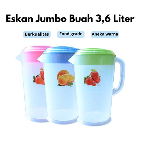 Jual Eskan Plastik Teko Air Jumbo Buah Liter Shopee Indonesia