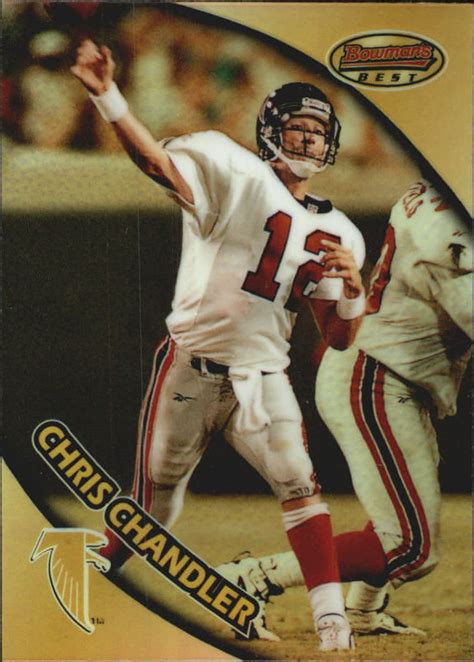 1997 Bowmans Best Refractors Atlanta Falcons Football Card 13 Chris