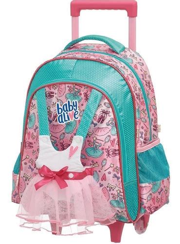 Kit Mochila Carrinho G Estojo Du Baby Alive Ballet Pacific