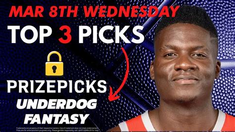 NBA Player Props Picks Today 3/8 Underdog & PrizePicks | WINNERS 7 of LAST 8 SHOWS!!!!! - YouTube