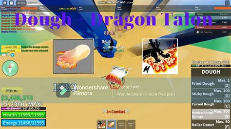 Dough Dragon Talon Combo One Shot Blox Fruit Update R Ng