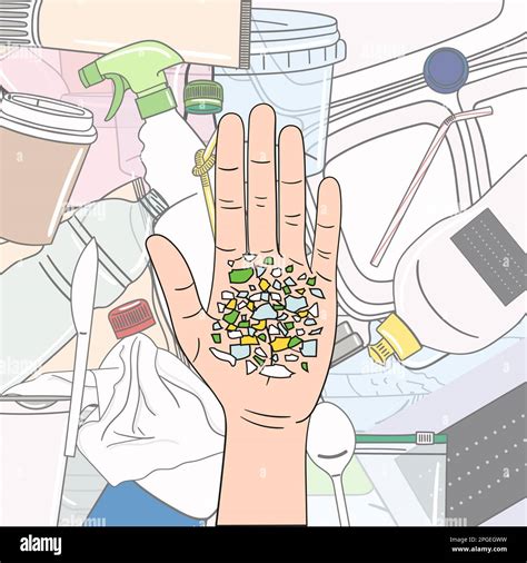 Micro Beads On The Palm Microplastics From Mismanaged Plastic Waste