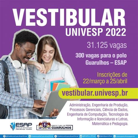 Prefeitura E Univesp Abrem Inscrições Para O Vestibular 2022 Click