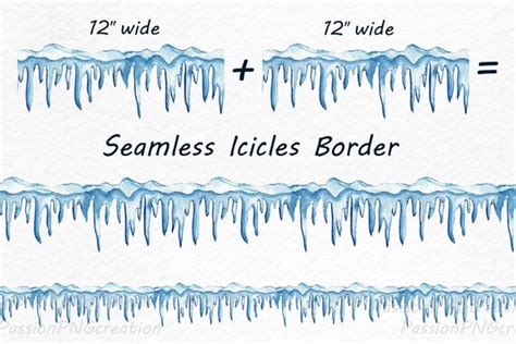 Images Of Ice Sickles Border