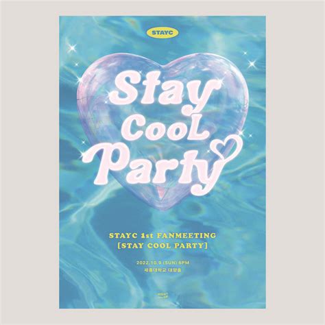 Stayc St Fanmeeting Stay Cool Party Poster Design