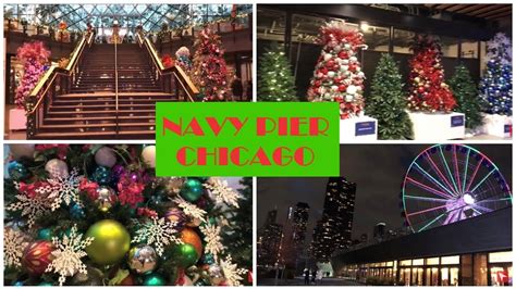 Navy Pier Walking Christmas Time Chicago Youtube