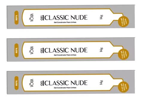 Kit Géis Vòlia Sachê Refil Classic Nude g Frete grátis