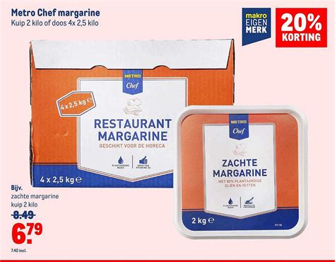 Metro Chef Margarine Aanbieding Bij Makro Folders Nl