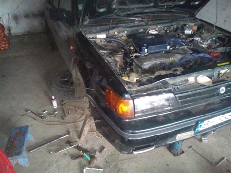 Замена передних пружин — Nissan Sunny (N13), 1,6 л, 1990 года | своими ...