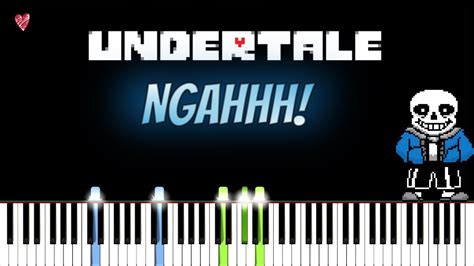 Undertale Ost Ngahhh Piano Tutorial Synthesia How To Play Youtube